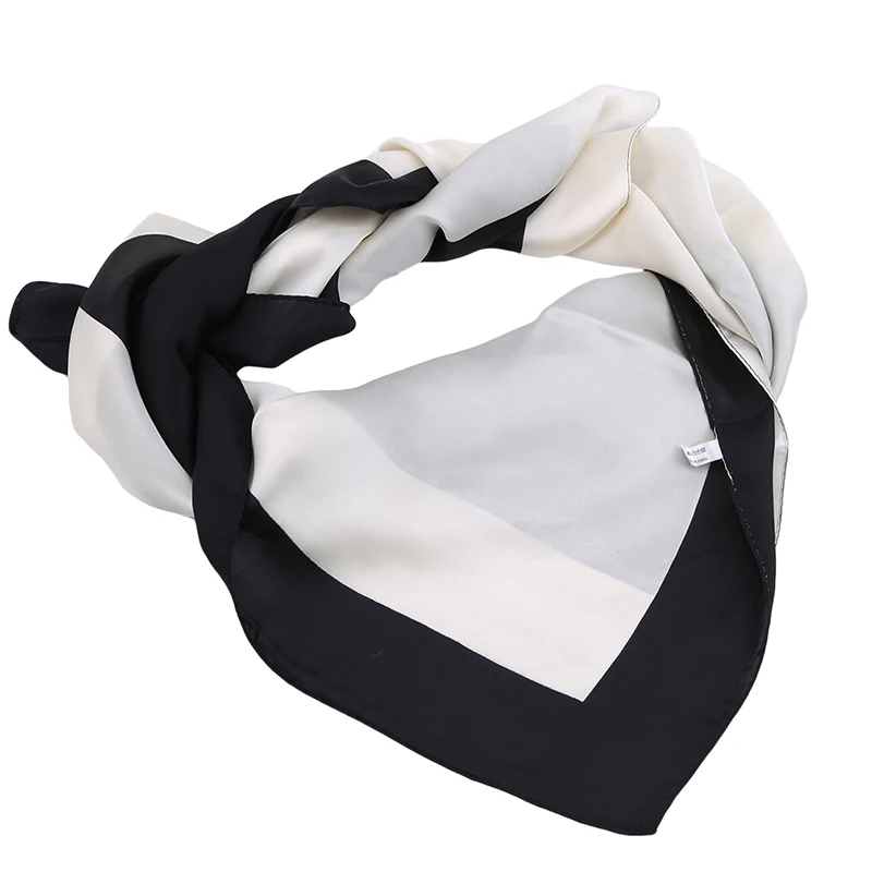 

Fashion Scarves For Women Shawl Silk Satin Hijab Scarf Female Bandana 90*90cm Luxury Brand Square Shawls Scarfs For Ladies