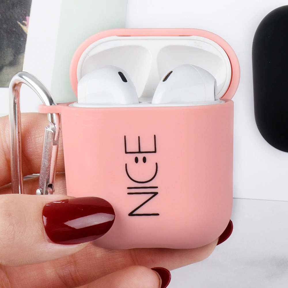 Мягкий матовый чехол для Apple Airpods 2 1 защитный Коробка Прекрасный шаблон протектор