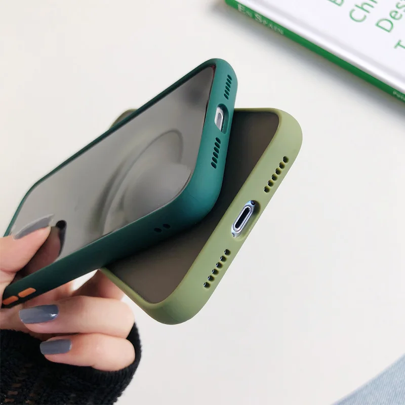 Роскошный прозрачный матовый чехол для телефона iPhone 6 6S 7 8 Plus X XS 11 Pro Max XR Защита