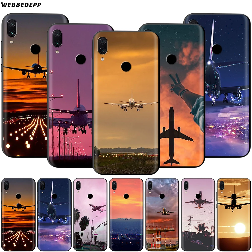 Авиационный самолет Летающий Дорожный Чехол для Xiaomi Redmi 4A 4X 5 5A 6 6A 7 7A S2 Note Go K20 Pro Plus
