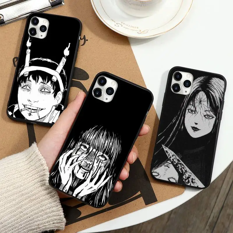 

Junji Ito Tees Horror comics Phone Case For iphone 12 11 13 7 8 6 s plus x xs xr pro max mini