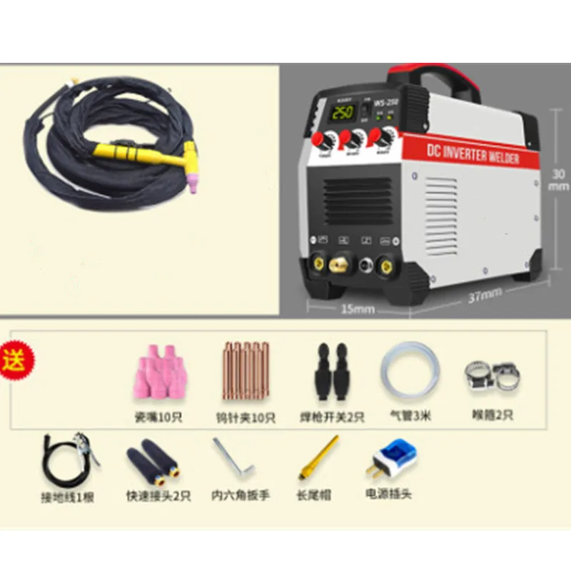 2 In1 дуги/TIG IGBT инвертор дуги электрического сварочного аппарата 220V 250A ММА