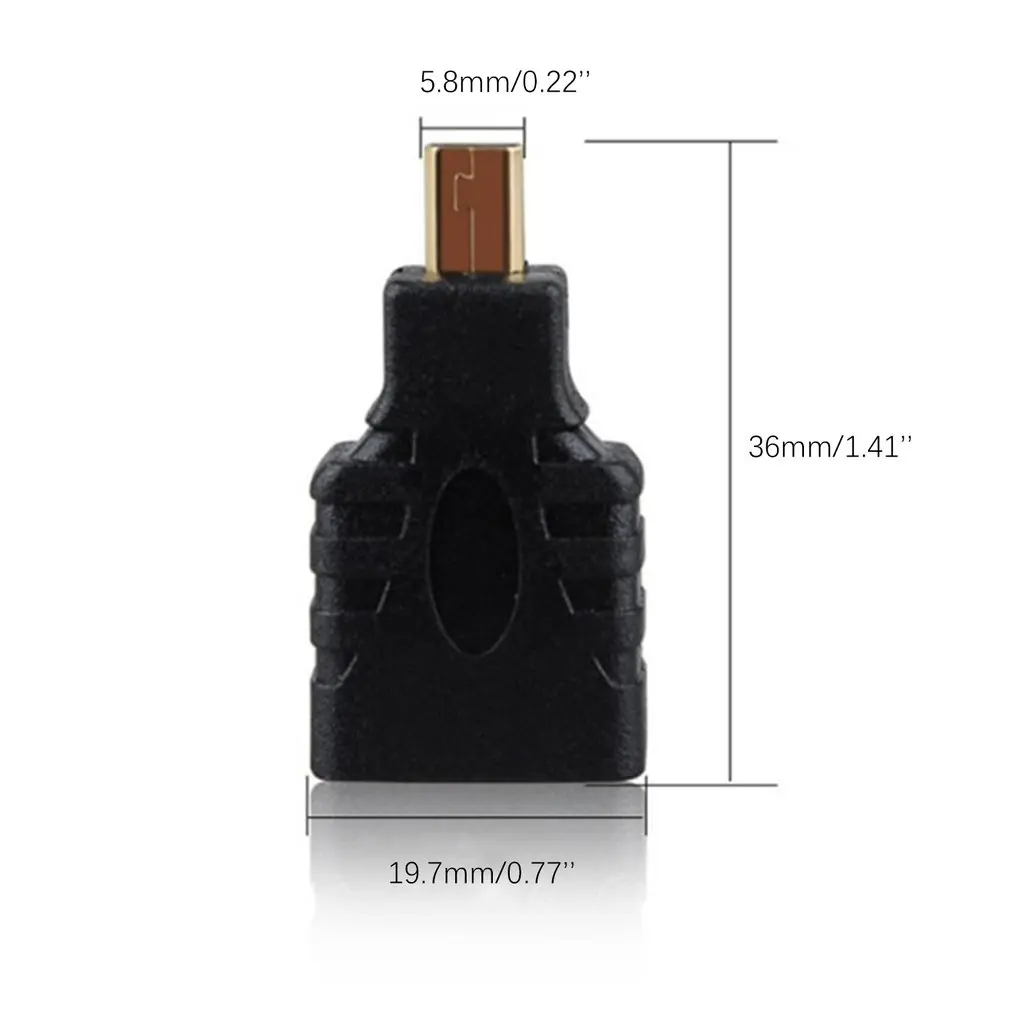 

2021 NEW Adaptateur micro-hdmi vers HDMI plaqué or 1080P Micro HDMI mâle vers HDMI Standard pour Raspberry Pi 4 modèle B