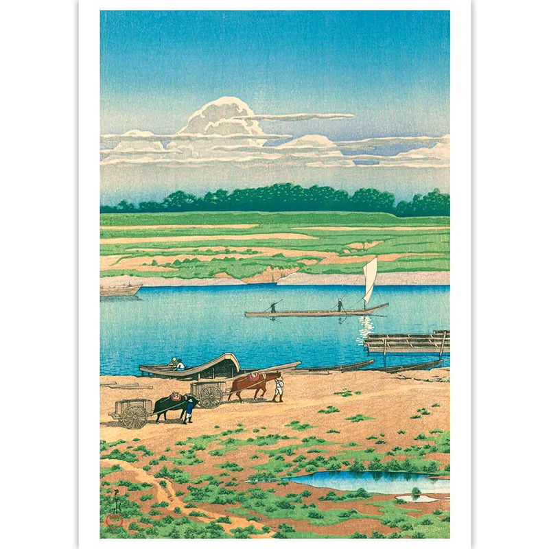 Креативные открытки: пейзаж/искусство и японский Пейзаж Открытка/Красивый японский антиквариат