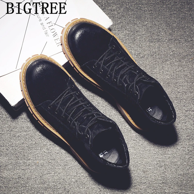 Мужские ковбойские ботинки из натуральной кожи модная винтажная зимняя обувь