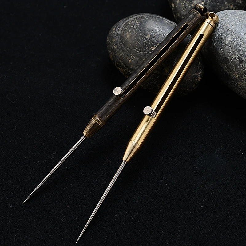 Зубочистка из латуни и титанового сплава автоматическая зубочистка портативные