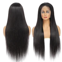 brazilian human hair wig 13x4 lace frontal wig hd transparent straight wigs 30 inch bone straight hair wig for black women