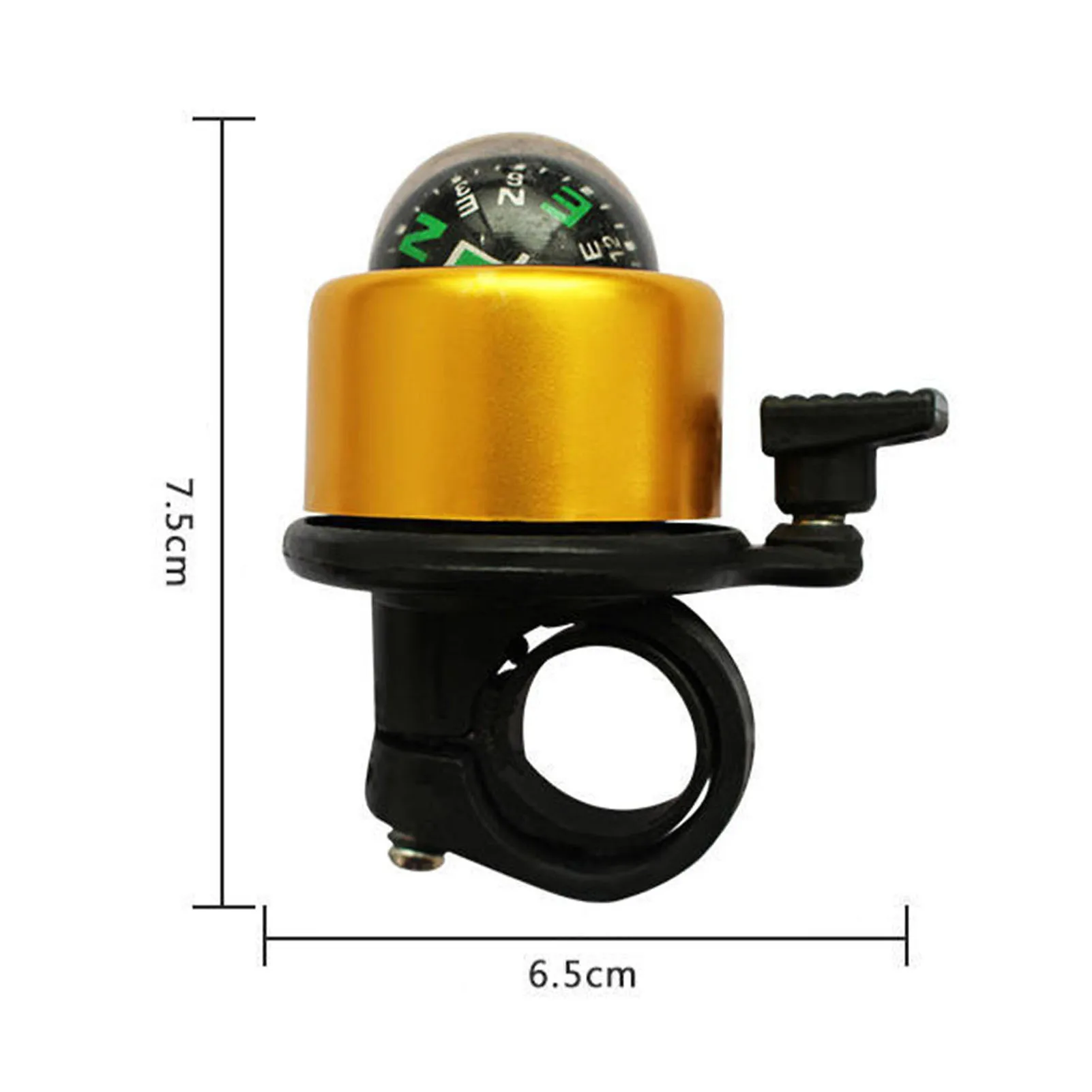 

Bike Bell With Compass Waterproof Aluminum Alloy Compass Bicycle Bell Mountain Bike Bell For Cycling Bike Accessories Ring Bell