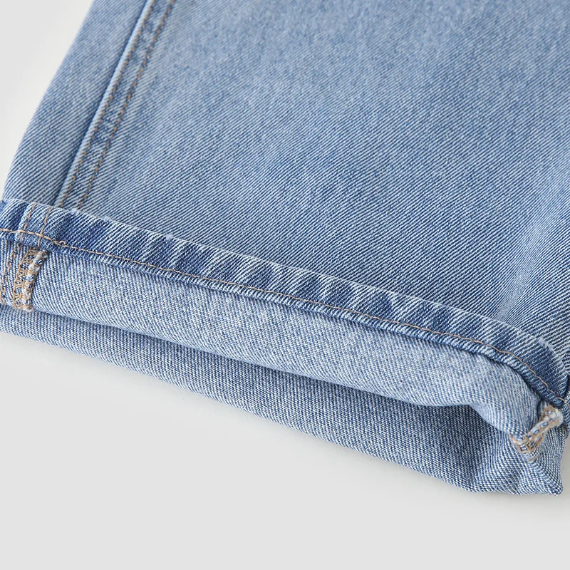 

SEMIR Jeans Women Wide Legs Loose Holes High Waist Ins 2021 Summer New Fashion Trendy High Mopping Pants