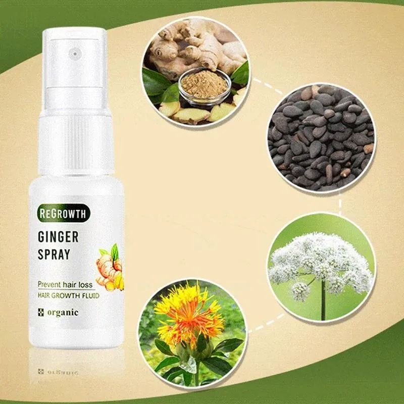 Имбирный спрей для роста жидкость быстрого волос лечение против выпадения