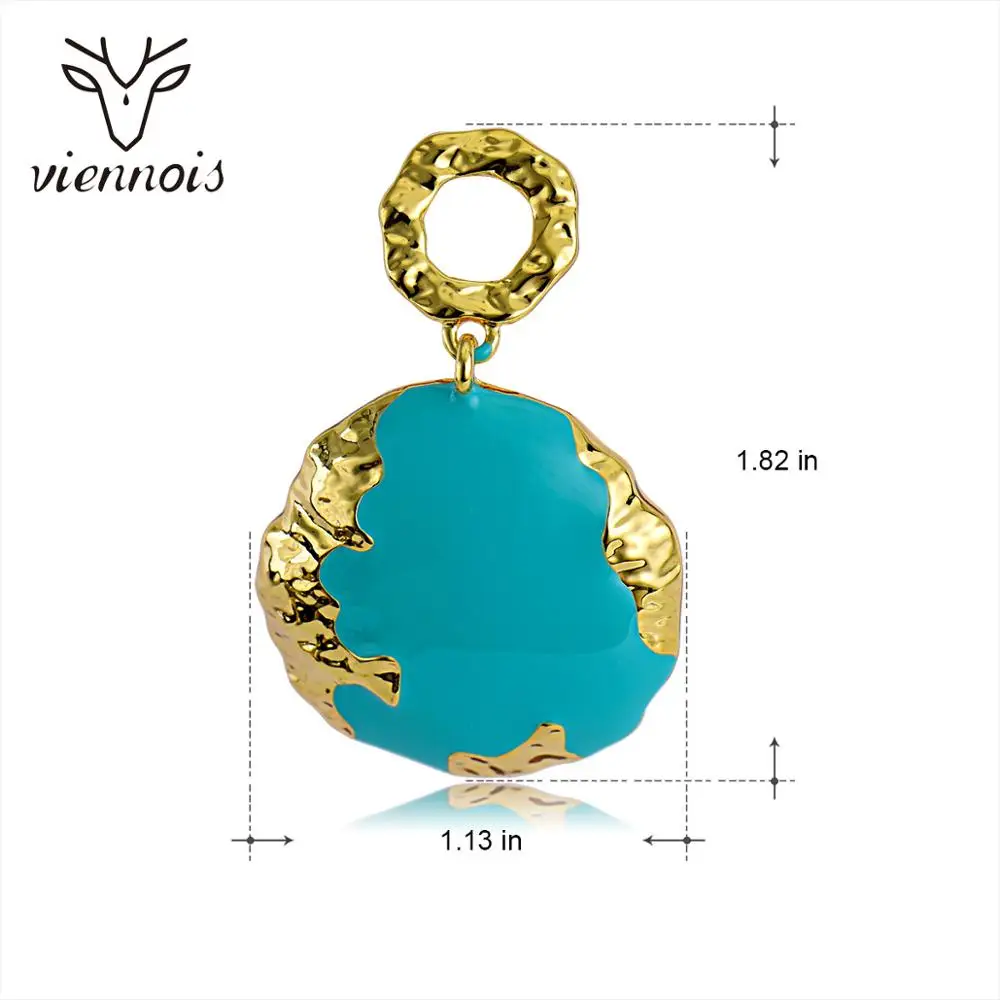 Новинка Viennois эмалированные серьги подвески для женщин в эксклюзивный дизайн
