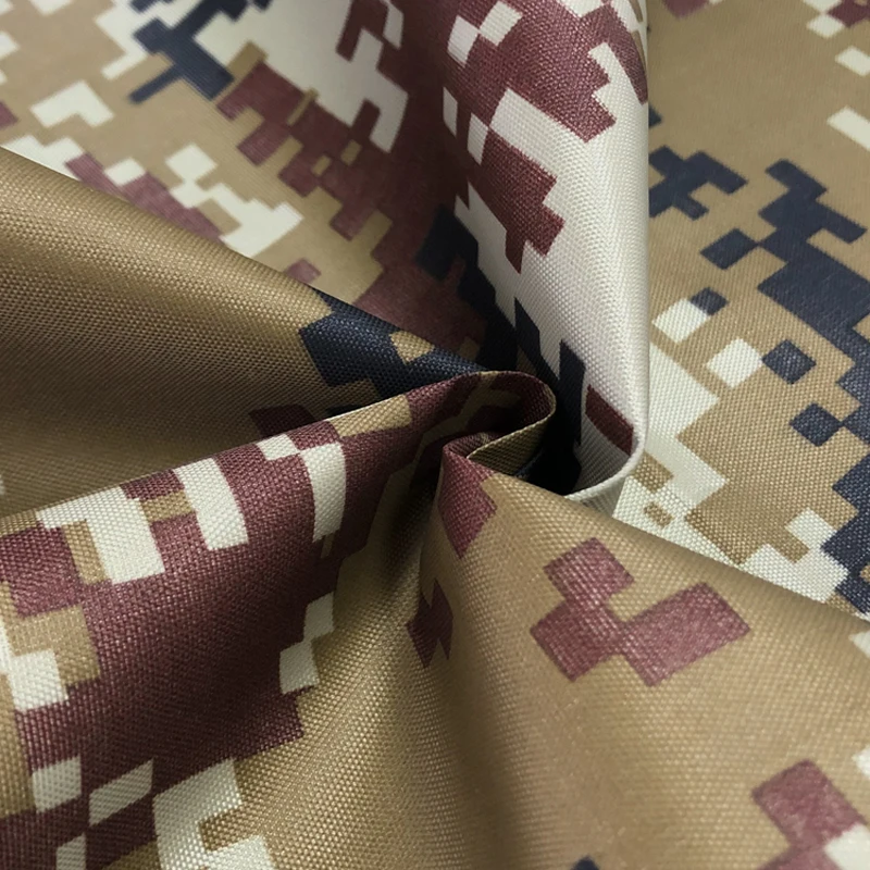 Размер 1*1 5 метра ширина камуфляжная ткань Оксфорд с принтом Серебристая или