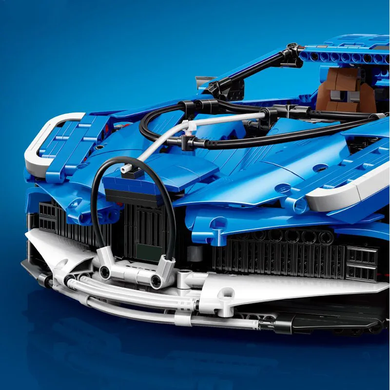 Yeshin 20086 Technic Car Series 42083 синий гоночный скоростной автомобиль в сборе модель автомобиля Дети Рождественские игрушки, подарки строительные блоки кирпичи