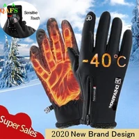 outdoor winter gloves waterproof moto thermal fleece lined resistant touch screen non slip motorbike riding