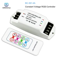 dc12v 24v bc 361 4a rf wireless remote control constant voltage strip controller for 5050 3528 rgb led strip light tape