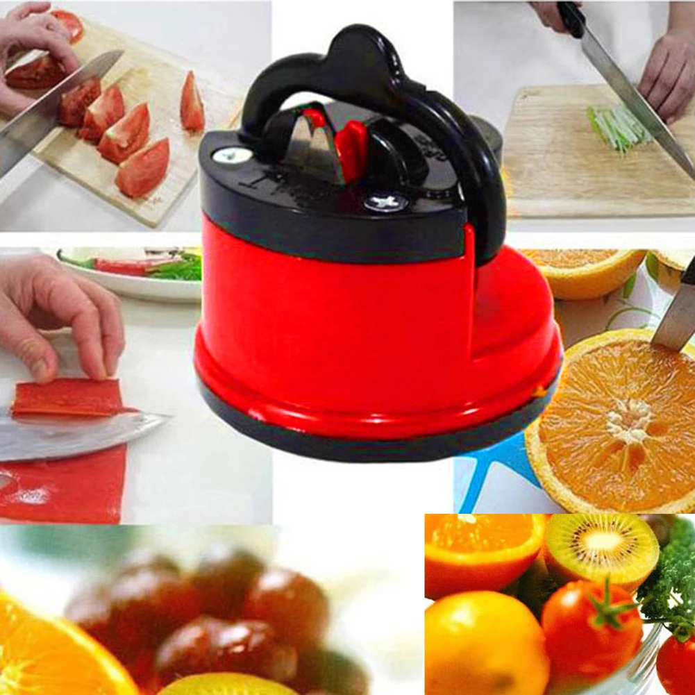 1PC Metal Knife Sharpener Scissors Grinder Non-slip Suction Chef Kitchen Sharpening Tools for Gardening Shears Lawnmower Blades | Дом и сад