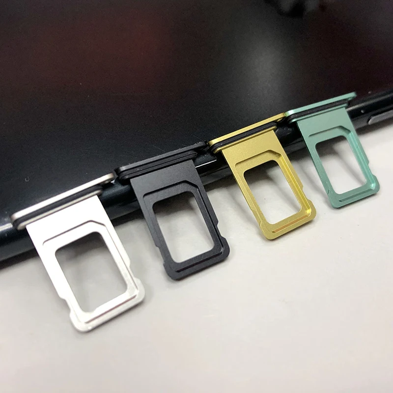 

SIM Card Tray For iPhone XR Card Holder Tray Slot Replacement Sim Cards Adapters