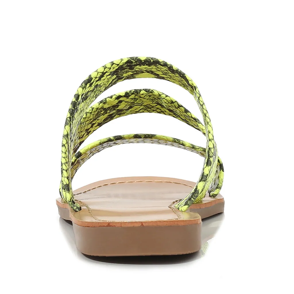 SAGACE/женская повседневная обувь Домашние Банные Тапочки со змеиным узором Новая