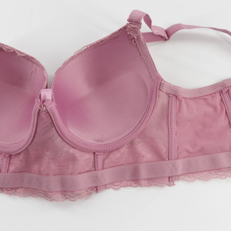 Beauwear со стальными косточками цветочный кружевной плотный удлиненный