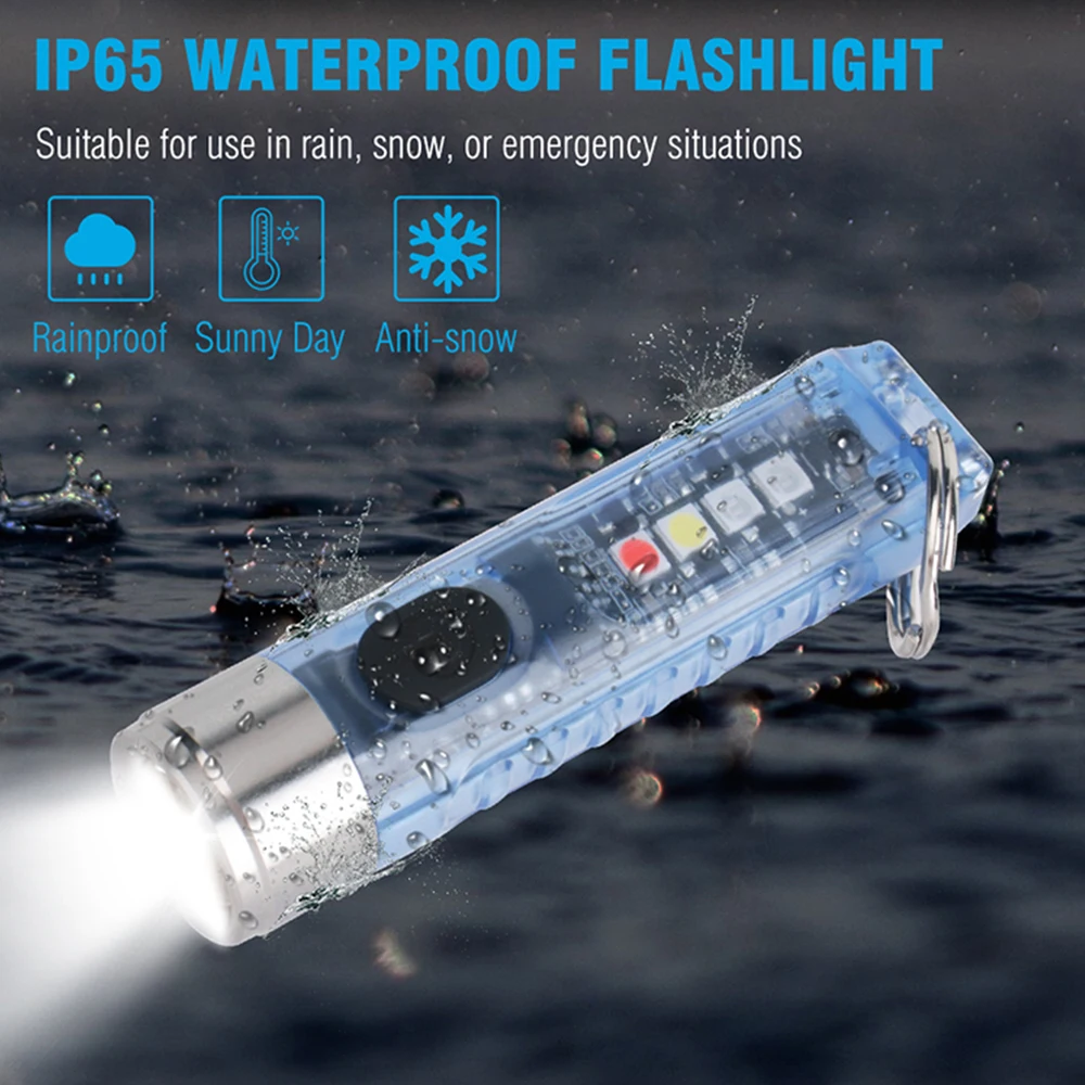 구매 미니 LED 손전등 5 모드 3 조명 소스 자기 작업 빛 USB 충전식 손전등 방수 토치 자외선
