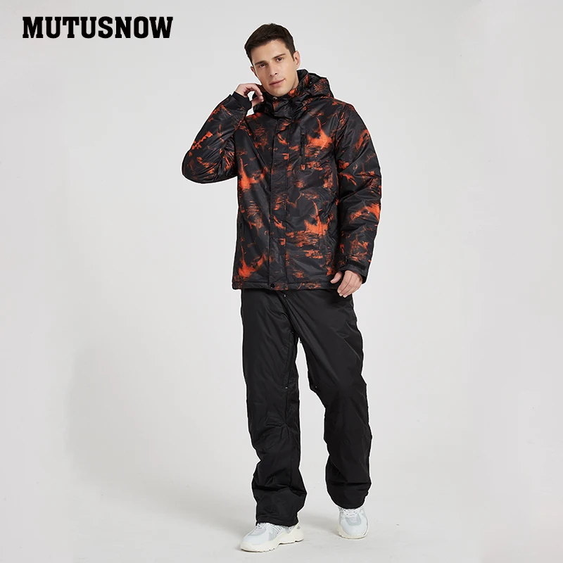 Новинка 2020 мужской лыжный костюм ветрозащитная Водонепроницаемая дышащая