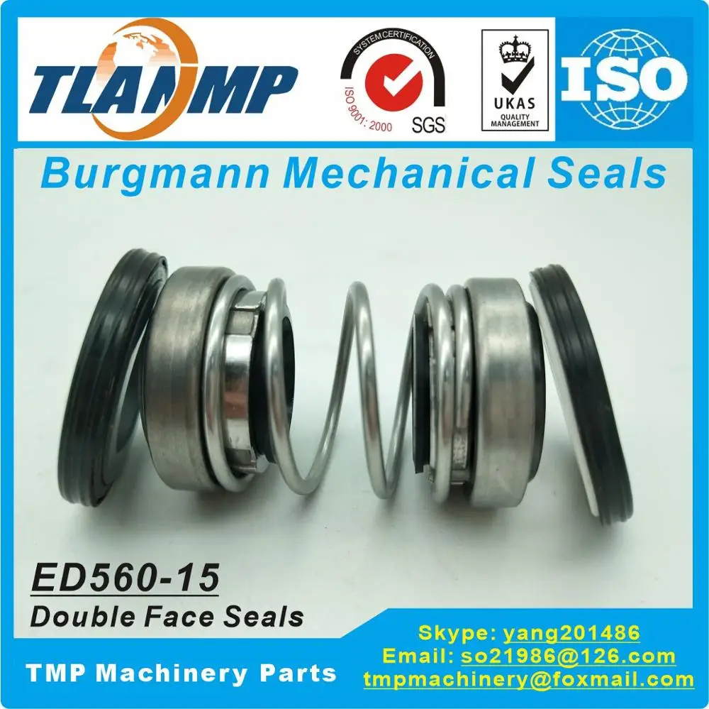 560D 15 Burgmann двойное механическое уплотнение (ED560 15) для насоса (материал: CE/CA/NBR +