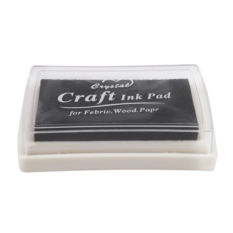 Чёрная чернильная Подушка Inkpad резиновый штамп отпечаток пальца нетоксичный