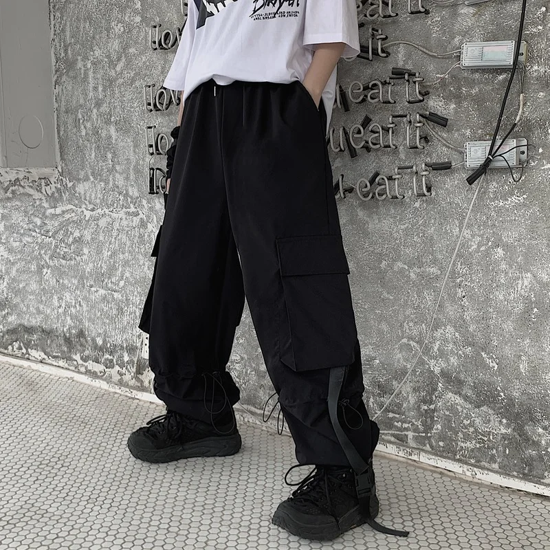 

Hip Hop Harem Pants Girl Streetwear Cargo Pants Streetwear Women Hippie Wide Leg Trouser Punk High Waist Loose Pants Dance Wear