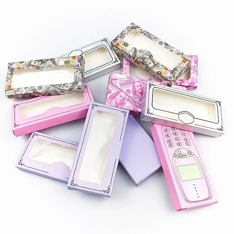 

Оптовая продажа 50/100 шт ресниц Коробки упаковка пустая коробка Бумага ящик для хранения с фокусным расстоянием 25 мм длинные ресницы посылка ...