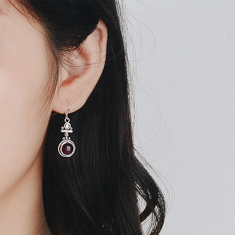 Женские серьги-подвески с лунным камнем Blaike вечерние сережки в стиле бохо из