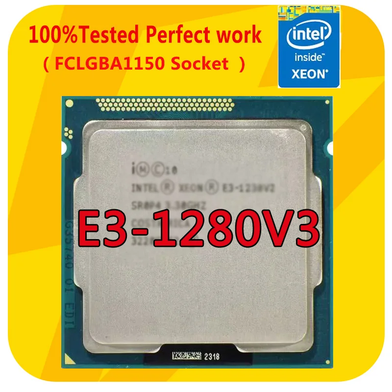 

E3-1280V3 Intel Xeon E3-1280V3 3.6GHZ Quad-Core Eight-Thread CPU Processor L2=1M L3=8M 82W LGA1150 for B75 H61 motherboard