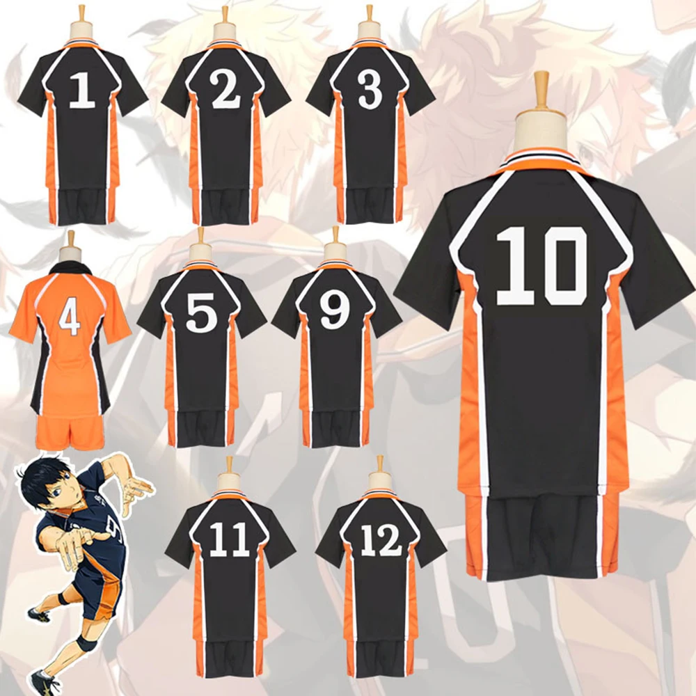 haikyu 9 styles haikyu cosplay costume anime karasuno high school volleyball club hinata shyouyou sportswear jerseys uniform free global shipping
