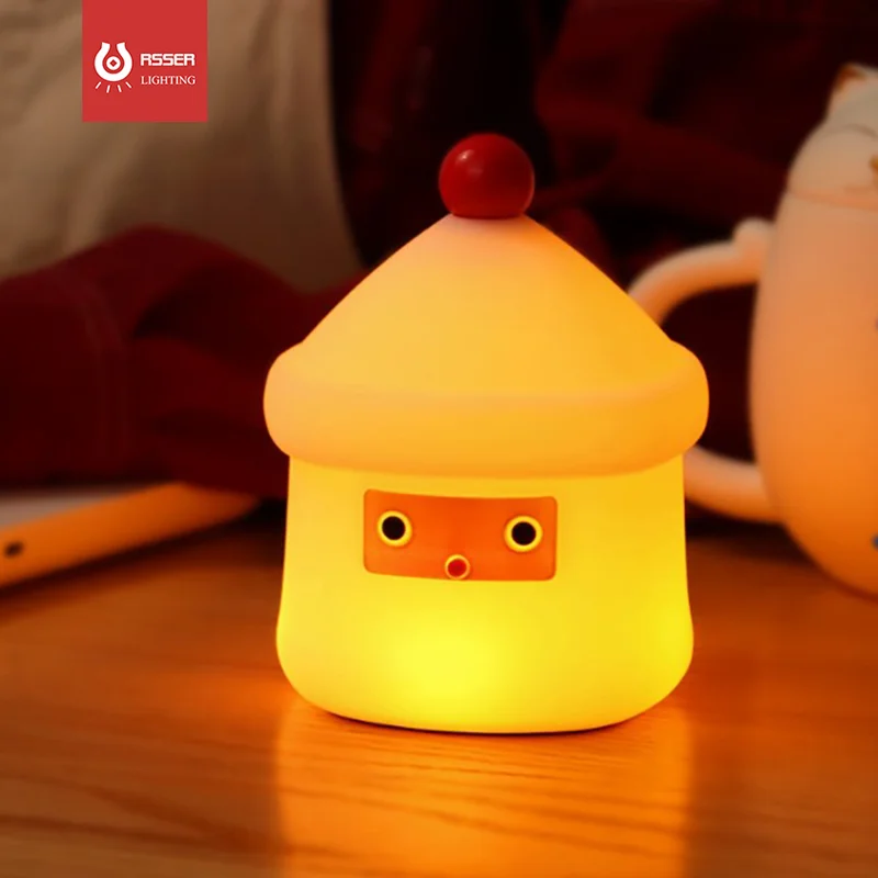 Custom LED Night Light Lucky House lamp Christmas Home For Kids Birthday Gift Promotional Decoration Baby Silicone Lamp | Освещение
