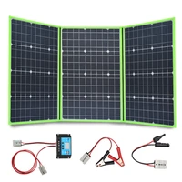 solar panel foldable flexible portable 100w 150w 200w 300w 18v20v home kit outdoor charger controller 5v usb 12v car rv battery