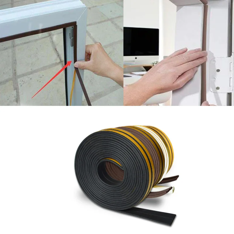 Уплотнительная лента для дверей и окон типа E звукоизоляционная уплотнительная