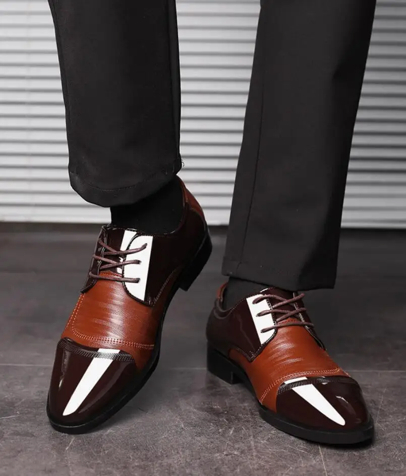 Новинка 2020 года Мужская модная обувь в британском стиле с острым носком