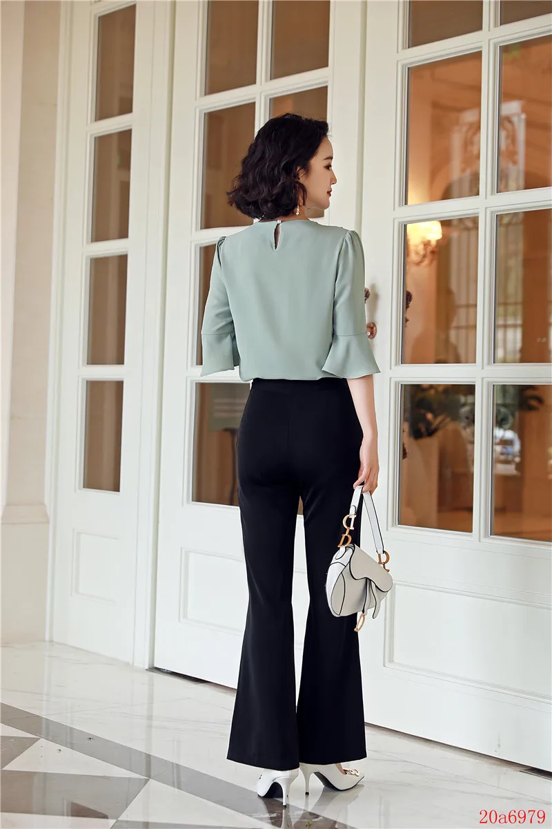 Женский костюм-двойка с юбкой и блузкой летний модный костюм брюками Белый Топ