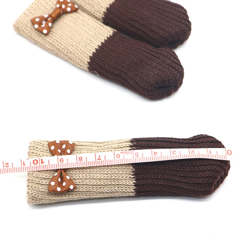 4pcs/set 10*3.5cm Anti-slip Chair Leg Socks Cloth Floor Protection Knitting Table Legs Furniture Feet Sleeve Covers | Дом и сад