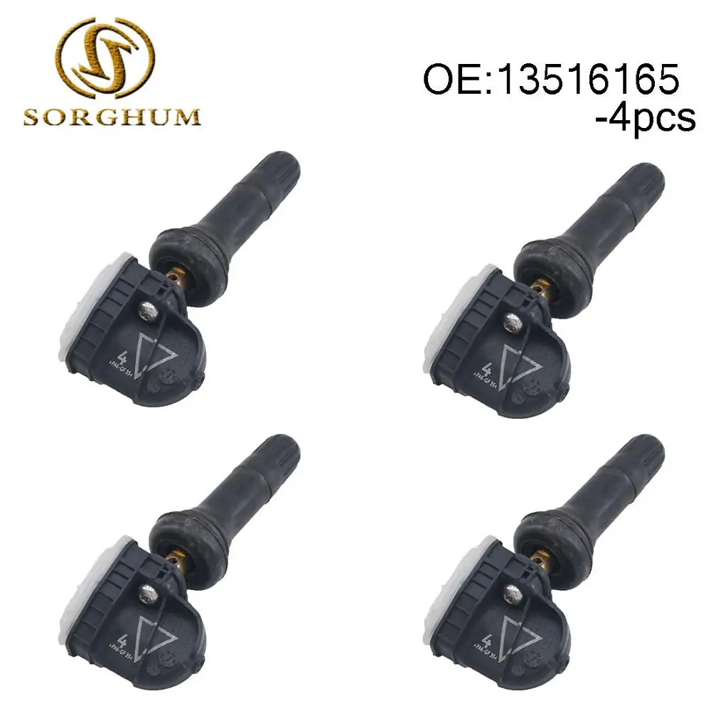 

4 шт., датчик давления в шинах 13516165 (TPMS), 433 МГц, подходит для Cadillac CT6 XT5 SRX, Chevrolet Malibu, Opel