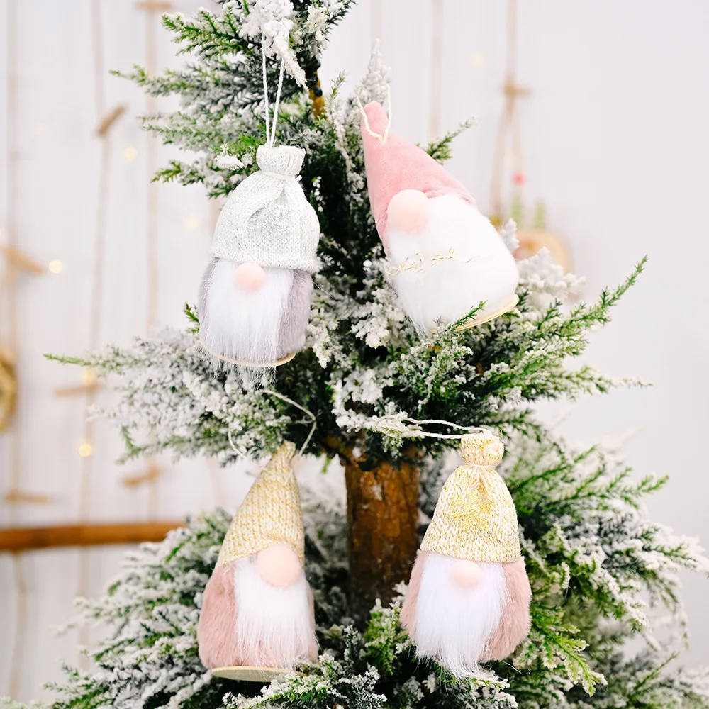 

Christmas Ornamnets Cute Cartoon Cloth Beard Dolls Pendants for Happy Halloween Party Tree Decor Gifts for Kids Happy New Year