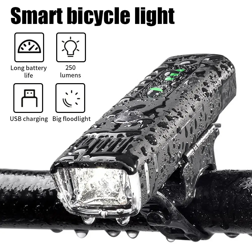 

Front Light Bike Lamp Warning Taillight Bicycle Accessories LED USB Led Light Bicycle Lamp