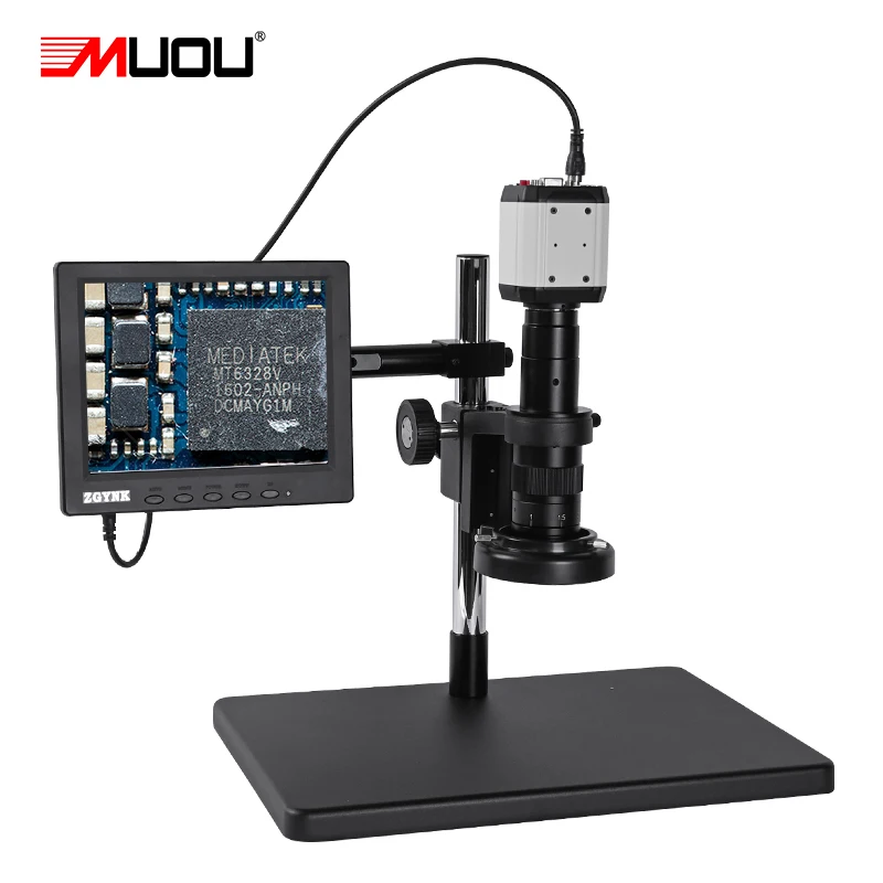 Цифровой стерео микроскоп HD 1080P USB HDMI VGA промышленная камера + 180X C-образное