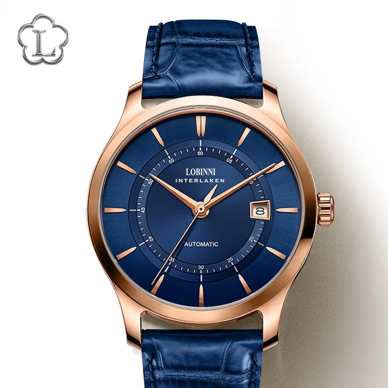 LOBINNI автоматические часы для мужчин роскошные швейцарские брендовые
