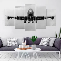 boeing 747 poster hd printing black and white airplane pictures 5 retro styles for living room office wall art canvas painting