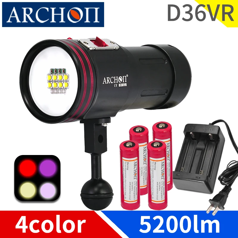 Профессиональный фонарь для дайвинга D36VR оссветильник ительный прибор