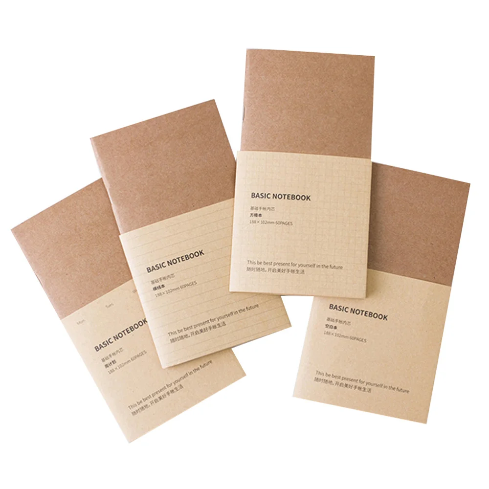 

7pcs Kraft Paper Refill Replace Inner Core for Diary Journal Notebook Travel Notebook Notepad