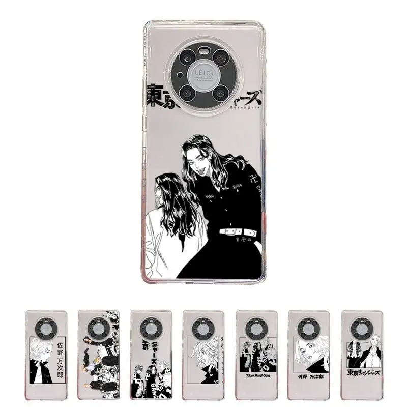 

Tokyo Revengers manjiro Phone Case Transparent For Huawei honor V 40 30 20 X note 10 pro lite max s Soft TPU Clear Mobile bags