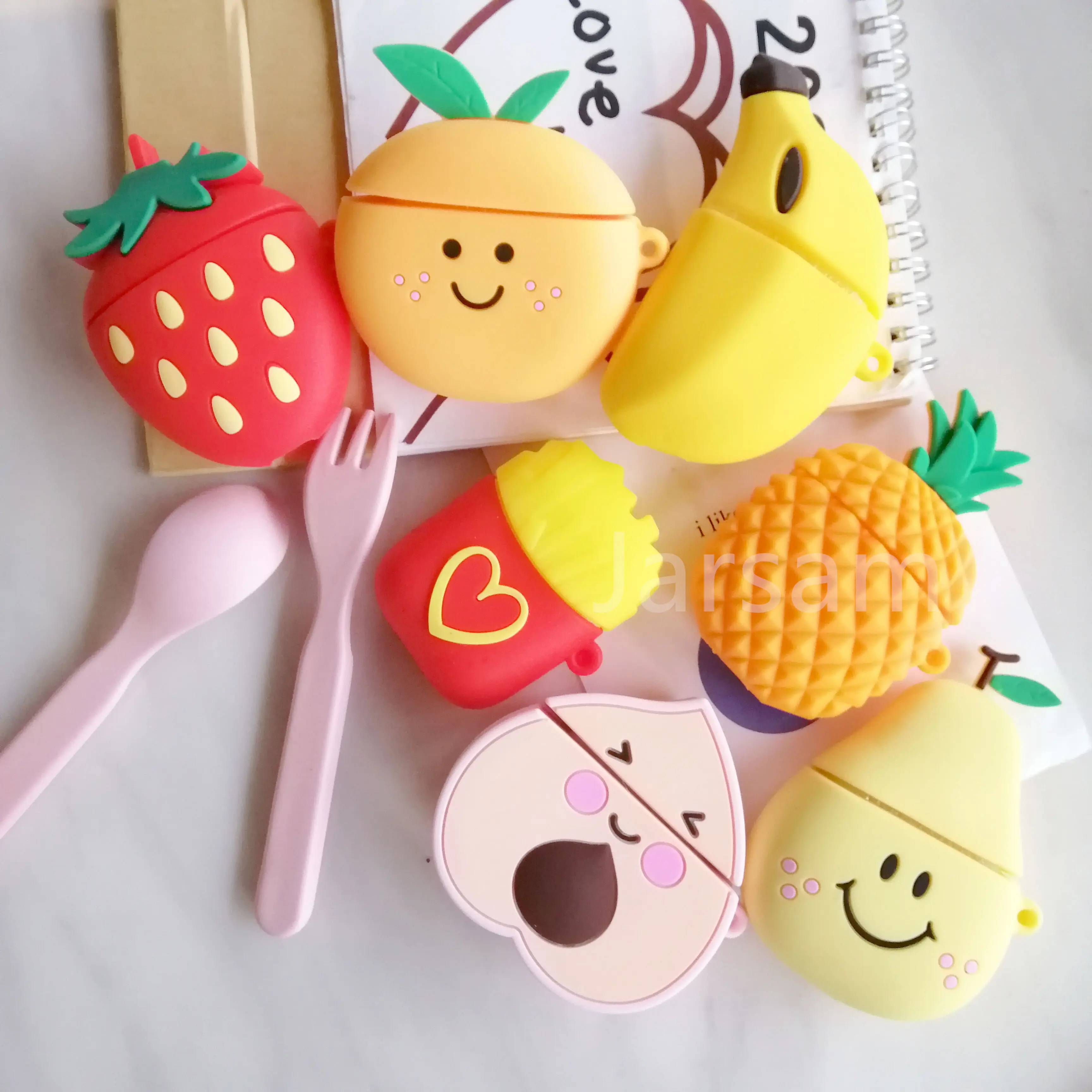 

Cartoon Cute Solid Color Earphone Case For AirPods Pro 2 1 Cases Luxury Texture Protective Cover for AirPod 2 for Air Pods