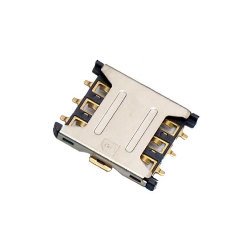 

Hot sale 10PCS Nano-SIM 6P Mini Card Holder Plug Type Nano sim Connector Socket