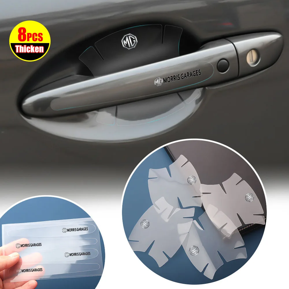 

8PCS Car Door Handle Vinyl Stickers Auto Goods for Morris Garages MG MG3 MG5 MG6 MG7 MG3SW MGTF MG996R HS MG90S MG995 ZR ZS 350